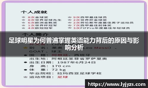 足球明星为何普遍掌握英语能力背后的原因与影响分析